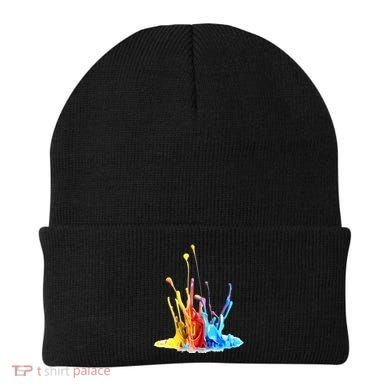 Cool Design Paint Splatter Graphic Beanie