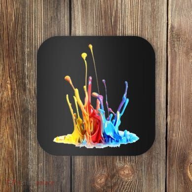 Cool Design Paint Splatter Graphic Coaster