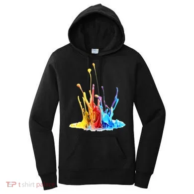 Cool Design Paint Splatter Graphic Women's Hoodie
