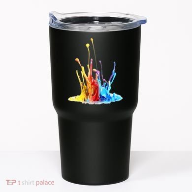 Cool Design Paint Splatter Graphic Tumbler