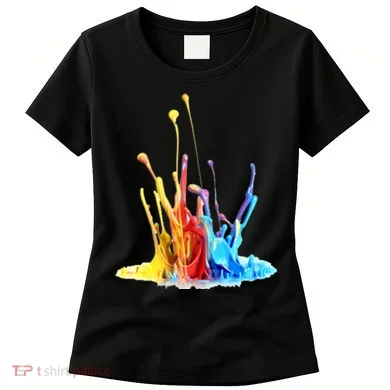 Cool Design Paint Splatter Graphic Women's T-Shirt
