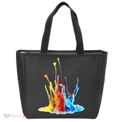 Cool Design Paint Splatter Graphic Tote Bag