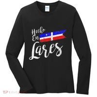Camisas De Puerto Rico Hecho En Lares Gifts Women's Long Sleeve Shirt thumb 0