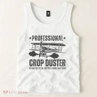 Crop Dusting Professional Crop Duster Funny Fart Tank Top thumb 2