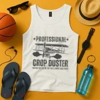 Crop Dusting Professional Crop Duster Funny Fart Tank Top thumb 4