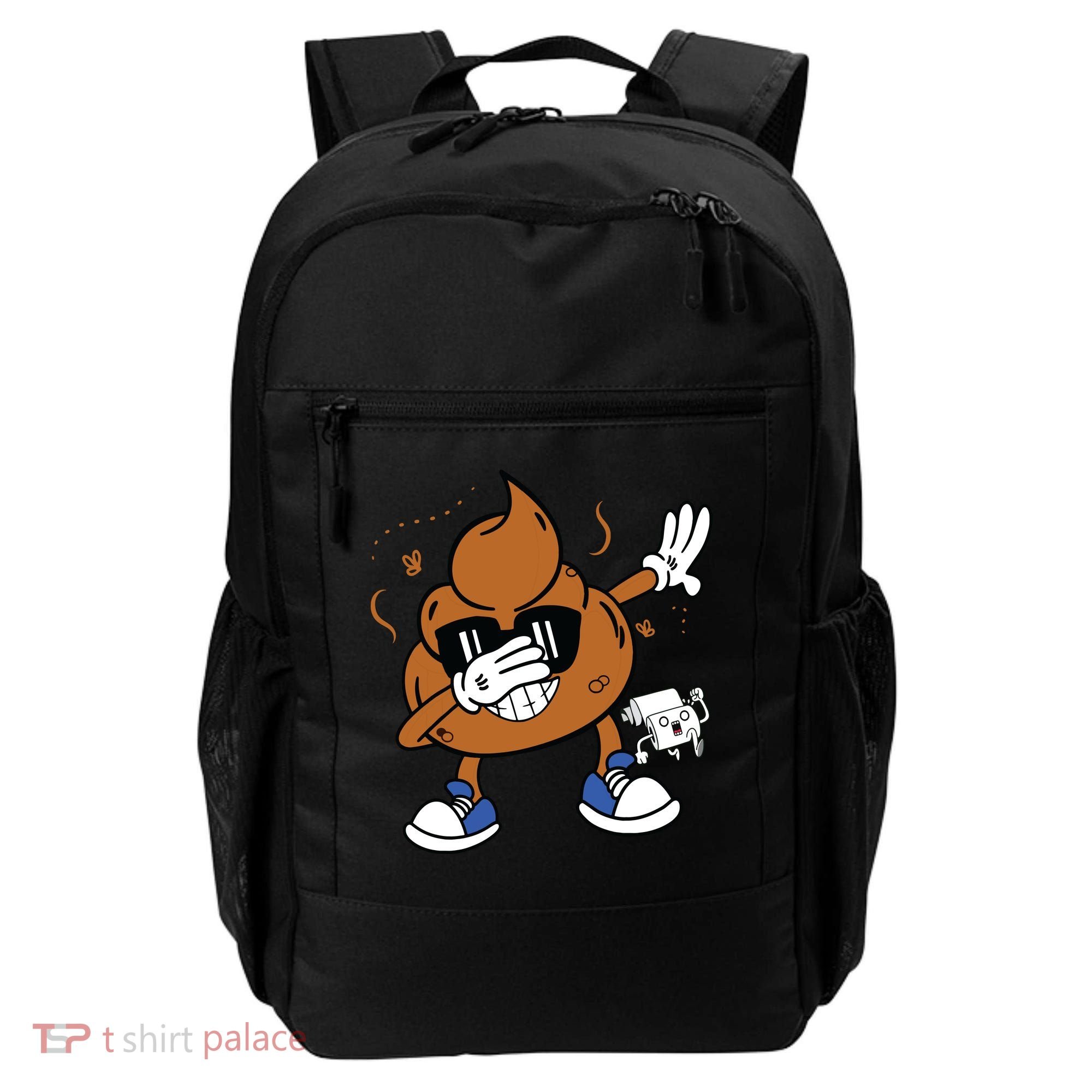 Cute Dabbing Poop Funny Emoticon I Pooped Today Gift Backpack