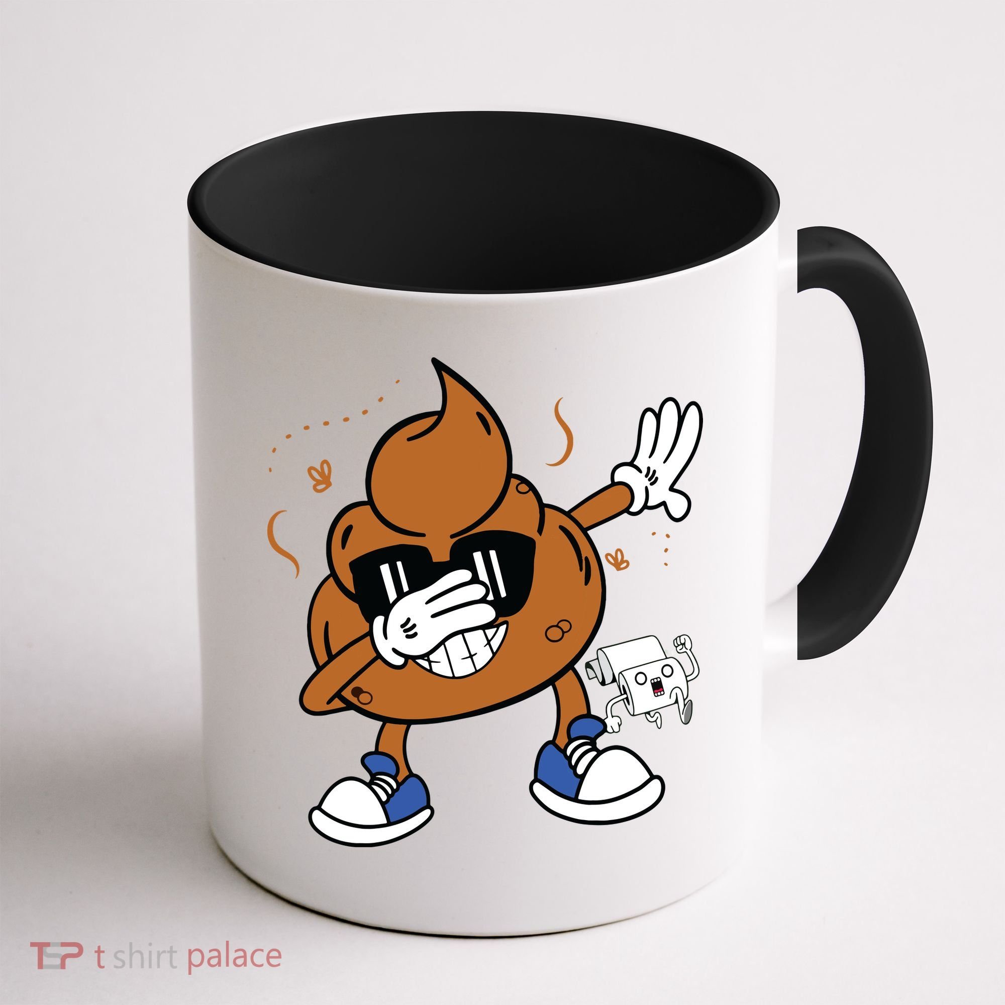 Cute Dabbing Poop Funny Emoticon I Pooped Today Gift Coffee Mug