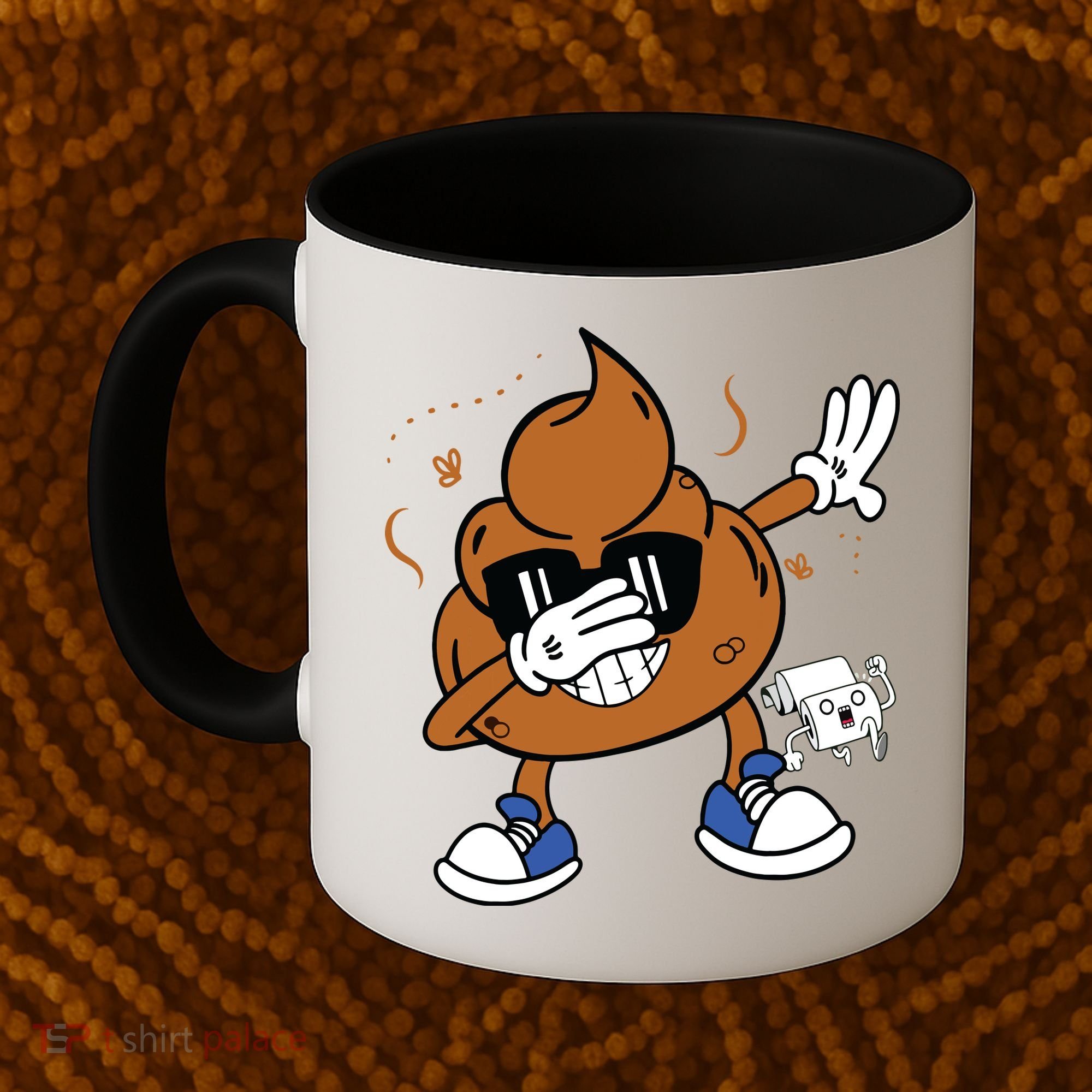 Cute Dabbing Poop Funny Emoticon I Pooped Today Gift Coffee Mug