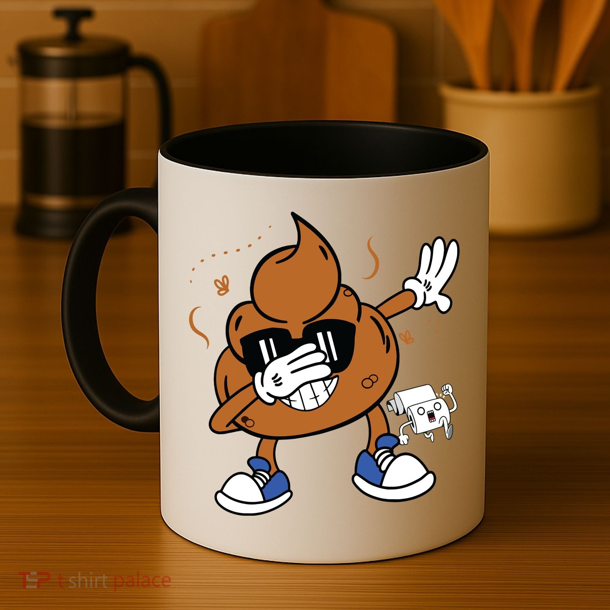 Cute Dabbing Poop Funny Emoticon I Pooped Today Gift Coffee Mug