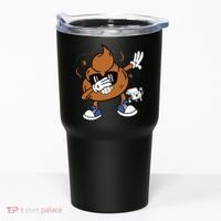 Cute Dabbing Poop Funny Emoticon I Pooped Today Gift Tumbler thumb 0