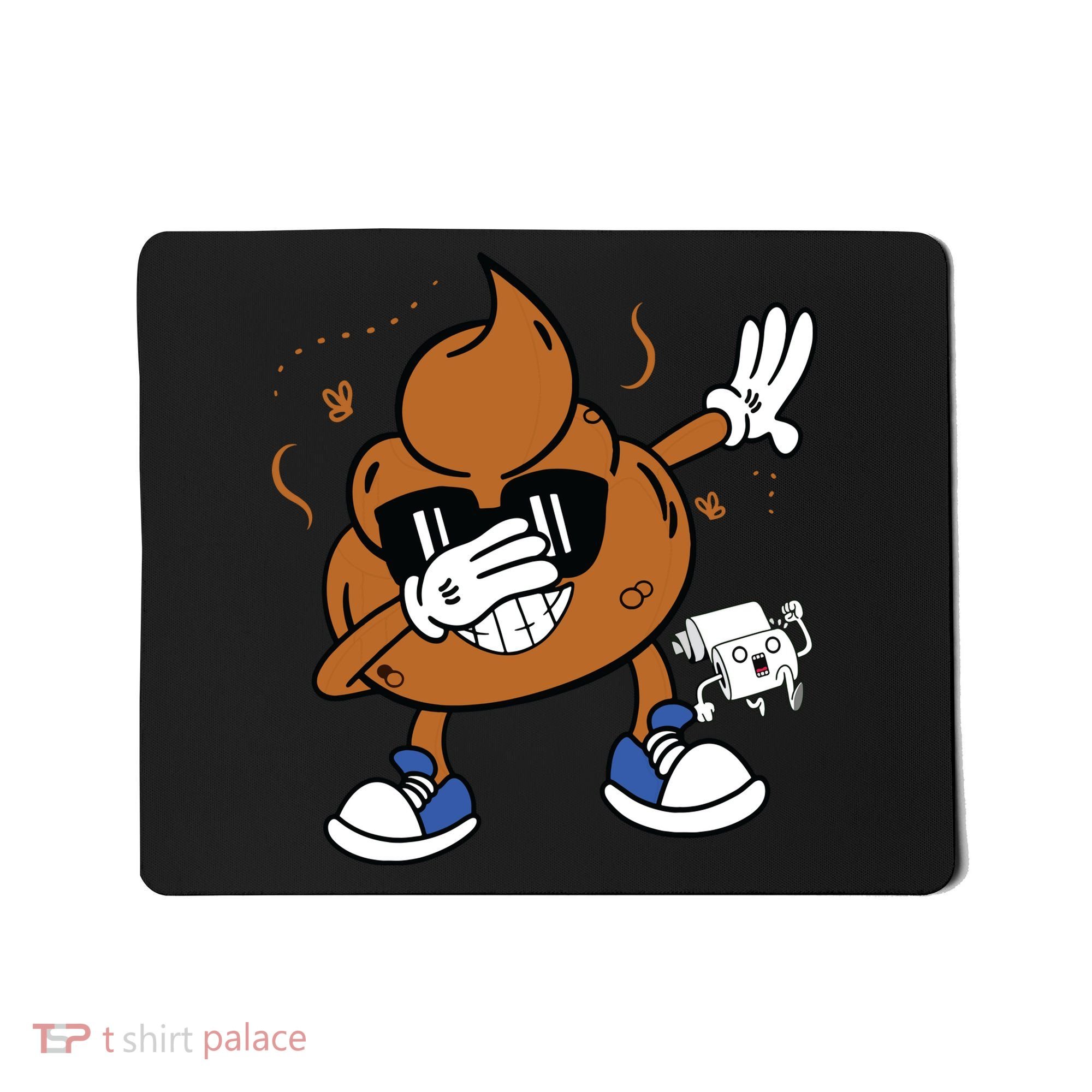 Cute Dabbing Poop Funny Emoticon I Pooped Today Gift Mousepad