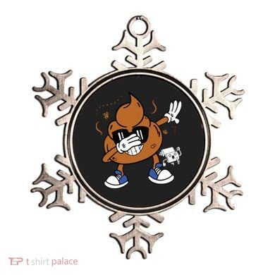 Cute Dabbing Poop Funny Emoticon I Pooped Today Gift Ornament