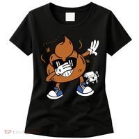 Cute Dabbing Poop Funny Emoticon I Pooped Today Gift Women's T-Shirt thumb 0