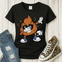 Cute Dabbing Poop Funny Emoticon I Pooped Today Gift Women's T-Shirt thumb 3