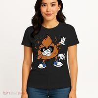 Cute Dabbing Poop Funny Emoticon I Pooped Today Gift Women's T-Shirt thumb 4