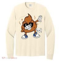 Cute Dabbing Poop Funny Emoticon I Pooped Today Gift Long Sleeve Shirt thumb 0