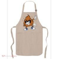 Cute Dabbing Poop Funny Emoticon I Pooped Today Gift Apron thumb 0