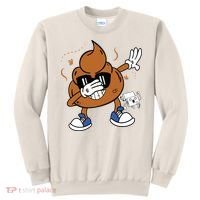 Cute Dabbing Poop Funny Emoticon I Pooped Today Gift Sweatshirt thumb 0