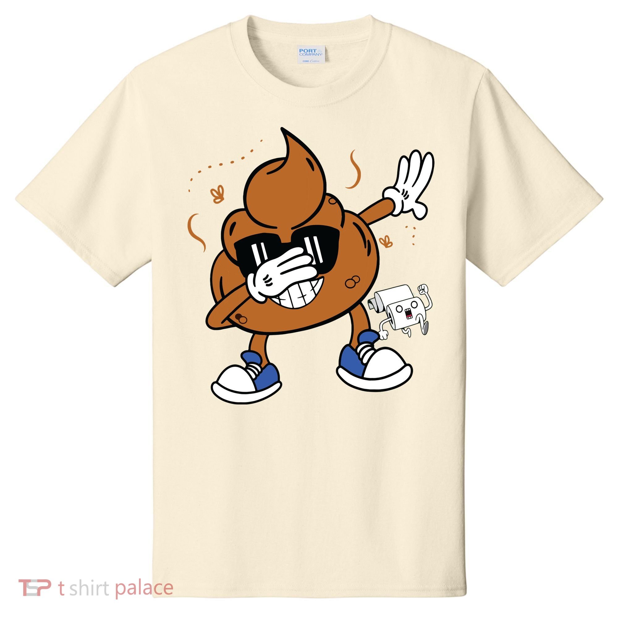 Cute Dabbing Poop Funny Emoticon I Pooped Today Gift T-Shirt