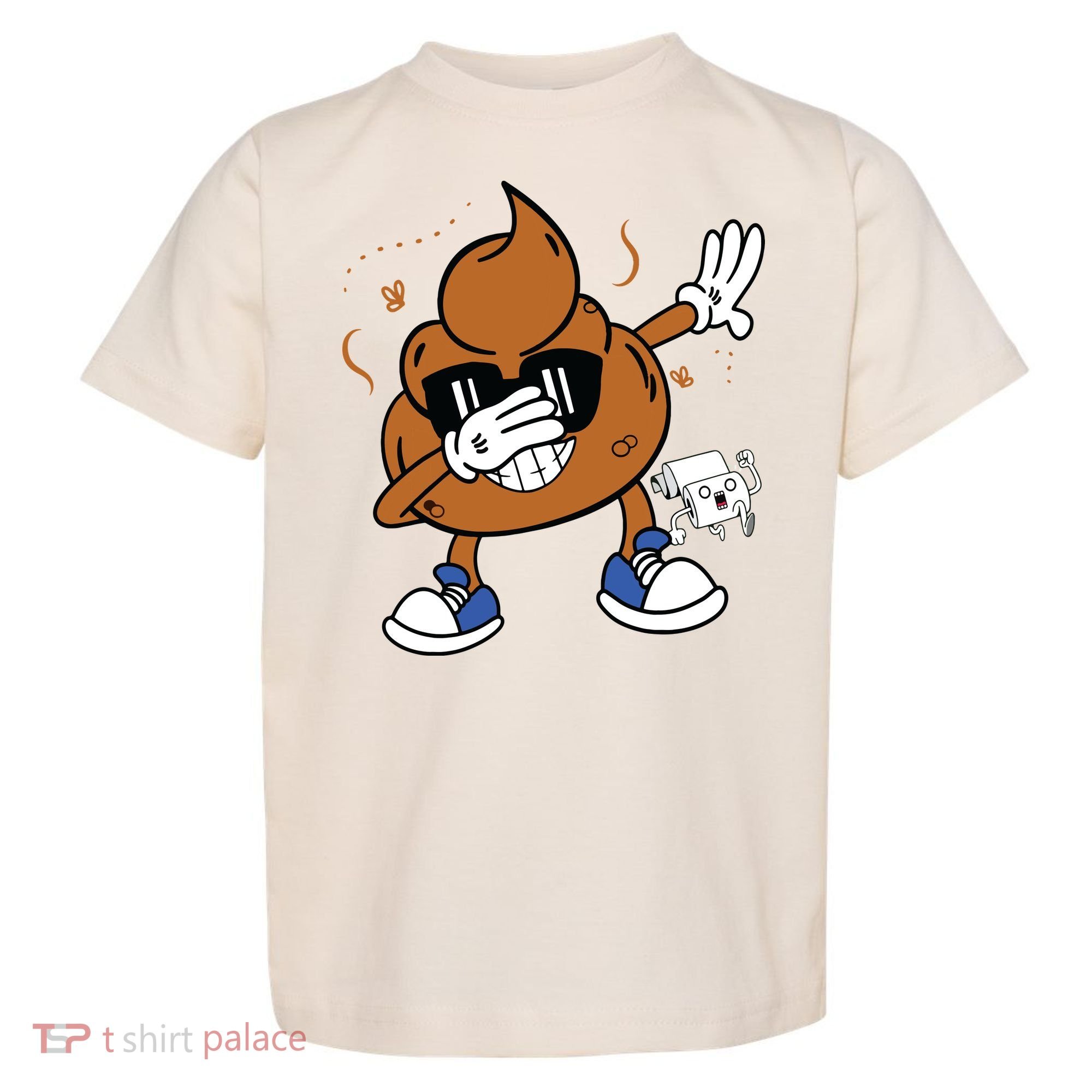 Cute Dabbing Poop Funny Emoticon I Pooped Today Gift Toddler T-Shirt