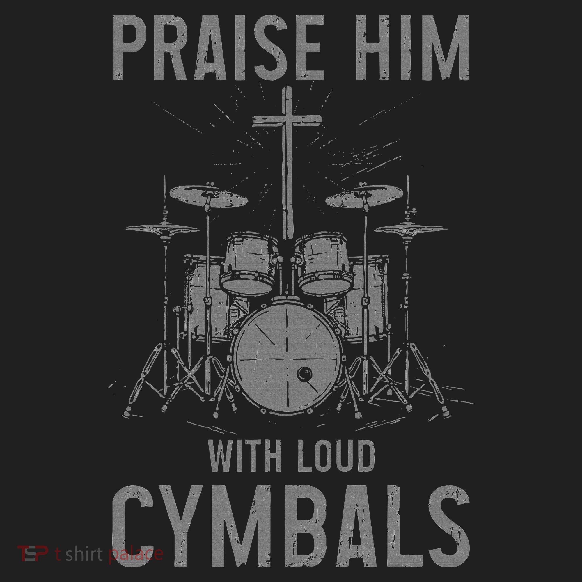 Christian Drummer Praise Him With Loud Cymbals Women's Sweatshirt