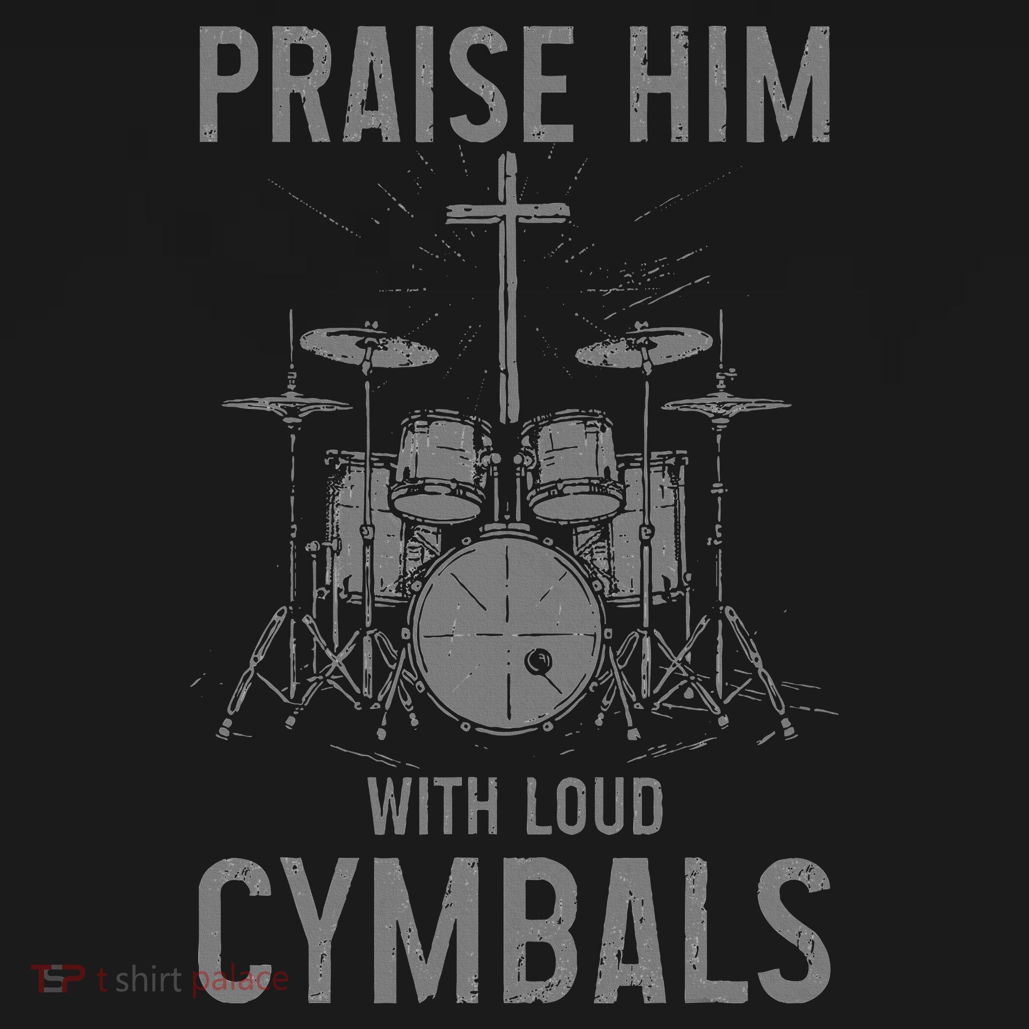 Christian Drummer Praise Him With Loud Cymbals Polo
