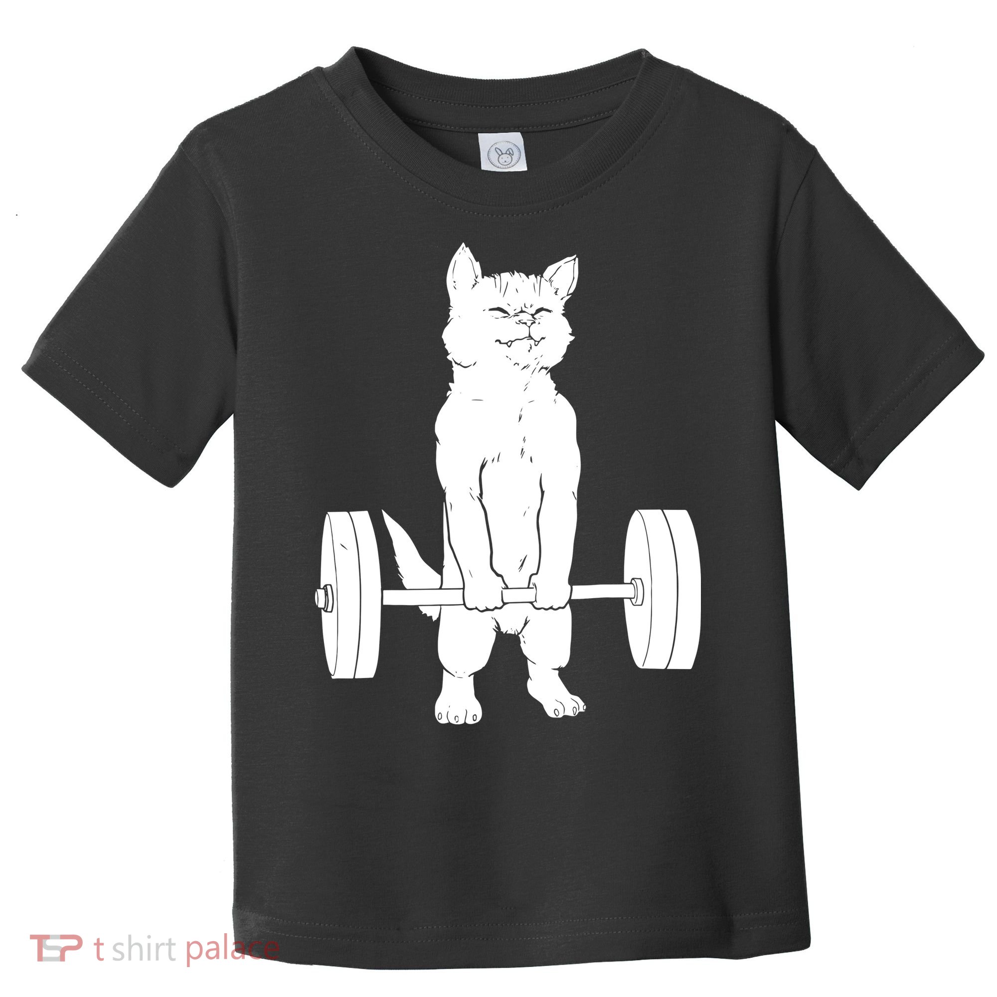 Cat Deadlift Powerlifting Toddler T-Shirt