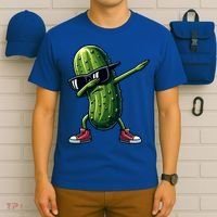Cucumber Dabbing Pickle Dancing Lover Vintage Pickles Meaningful Gift T-Shirt thumb 6