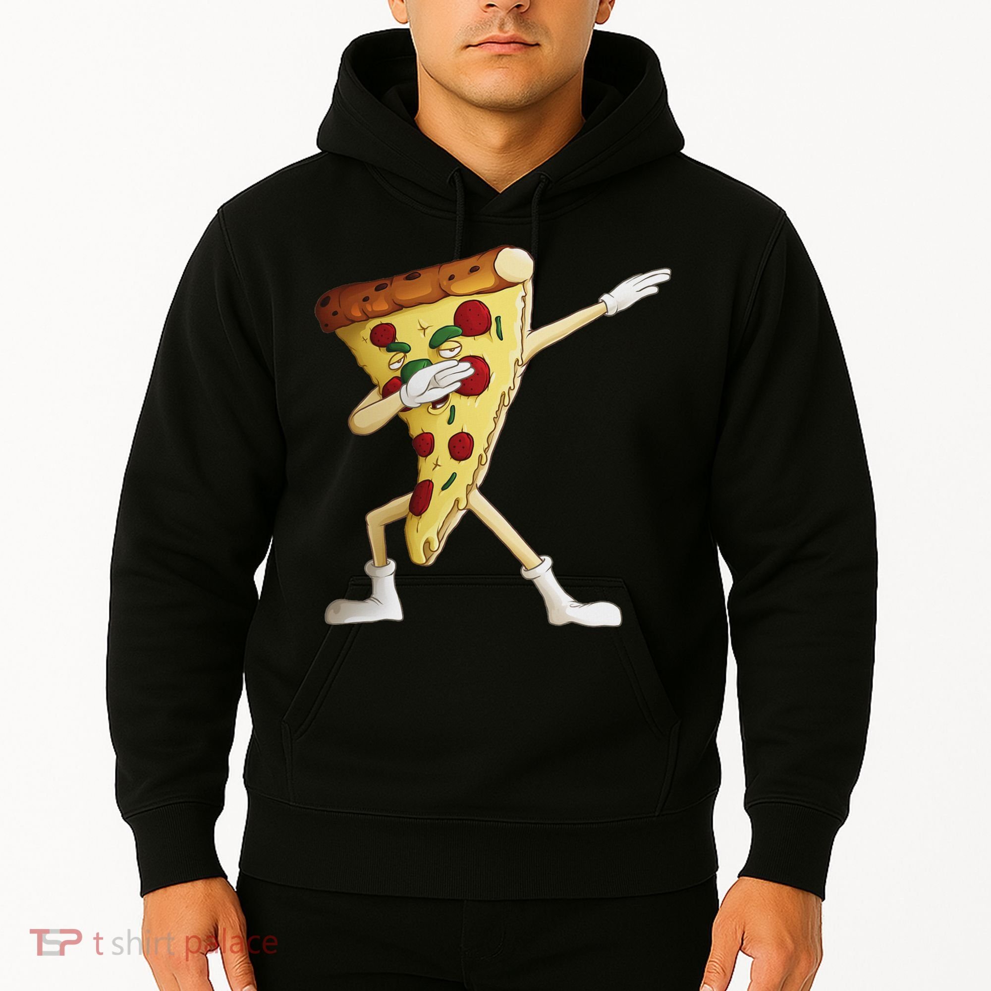 Cool Dabbing Pizza Funny Italian Pie Hip Hop Dancer Gift Hoodie