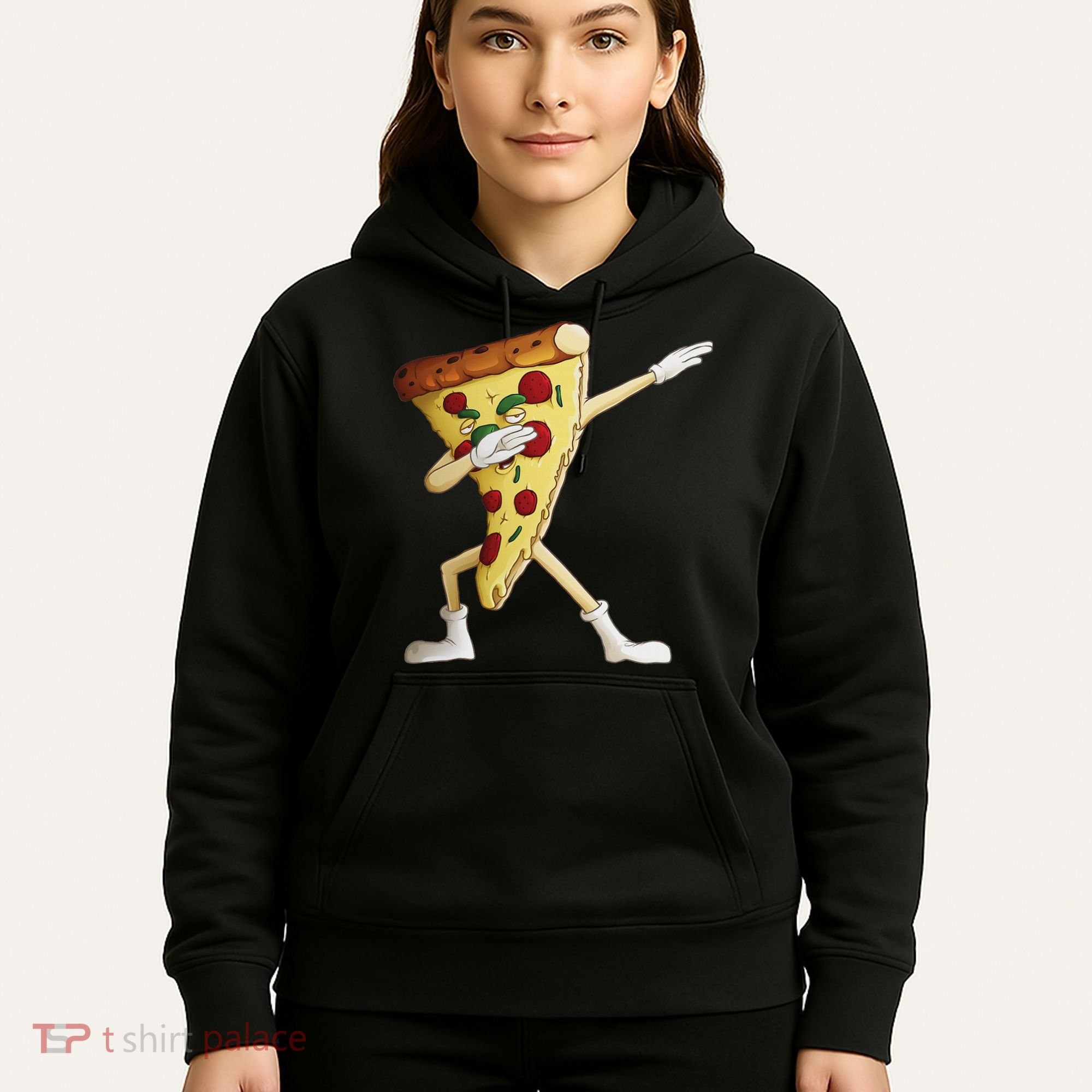 Cool Dabbing Pizza Funny Italian Pie Hip Hop Dancer Gift Hoodie