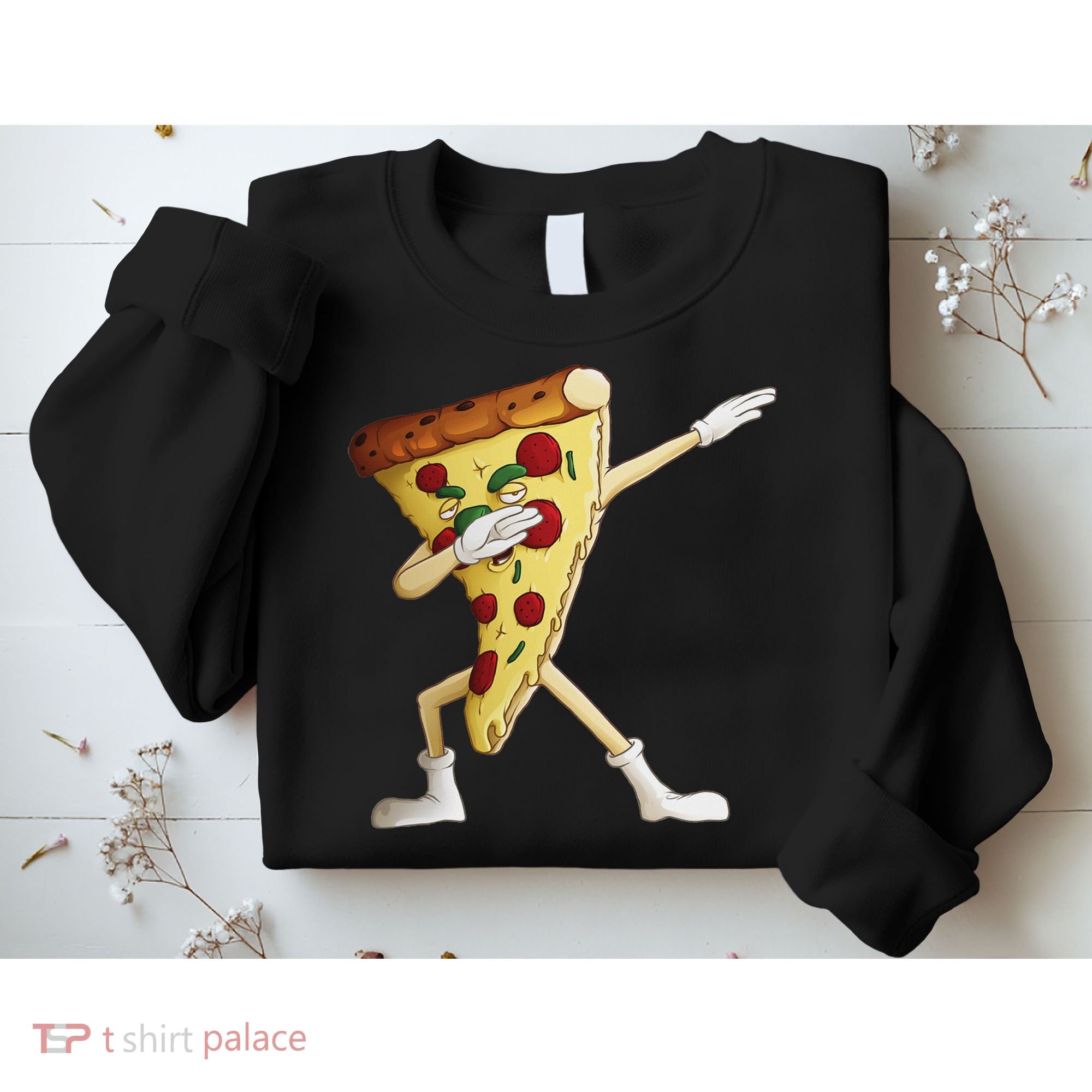 Cool Dabbing Pizza Funny Italian Pie Hip Hop Dancer Gift Sweatshirt