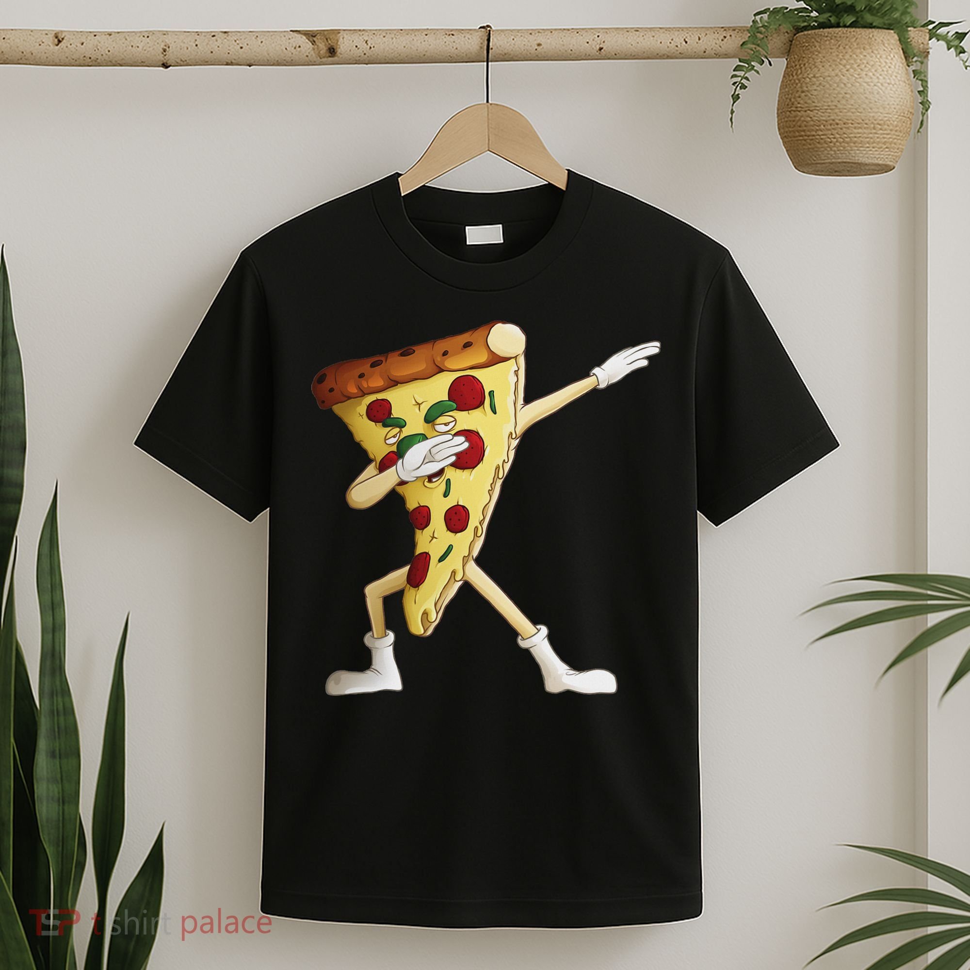 Cool Dabbing Pizza Funny Italian Pie Hip Hop Dancer Gift T-Shirt