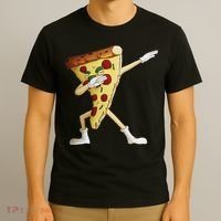 Cool Dabbing Pizza Funny Italian Pie Hip Hop Dancer Gift T-Shirt thumb 3