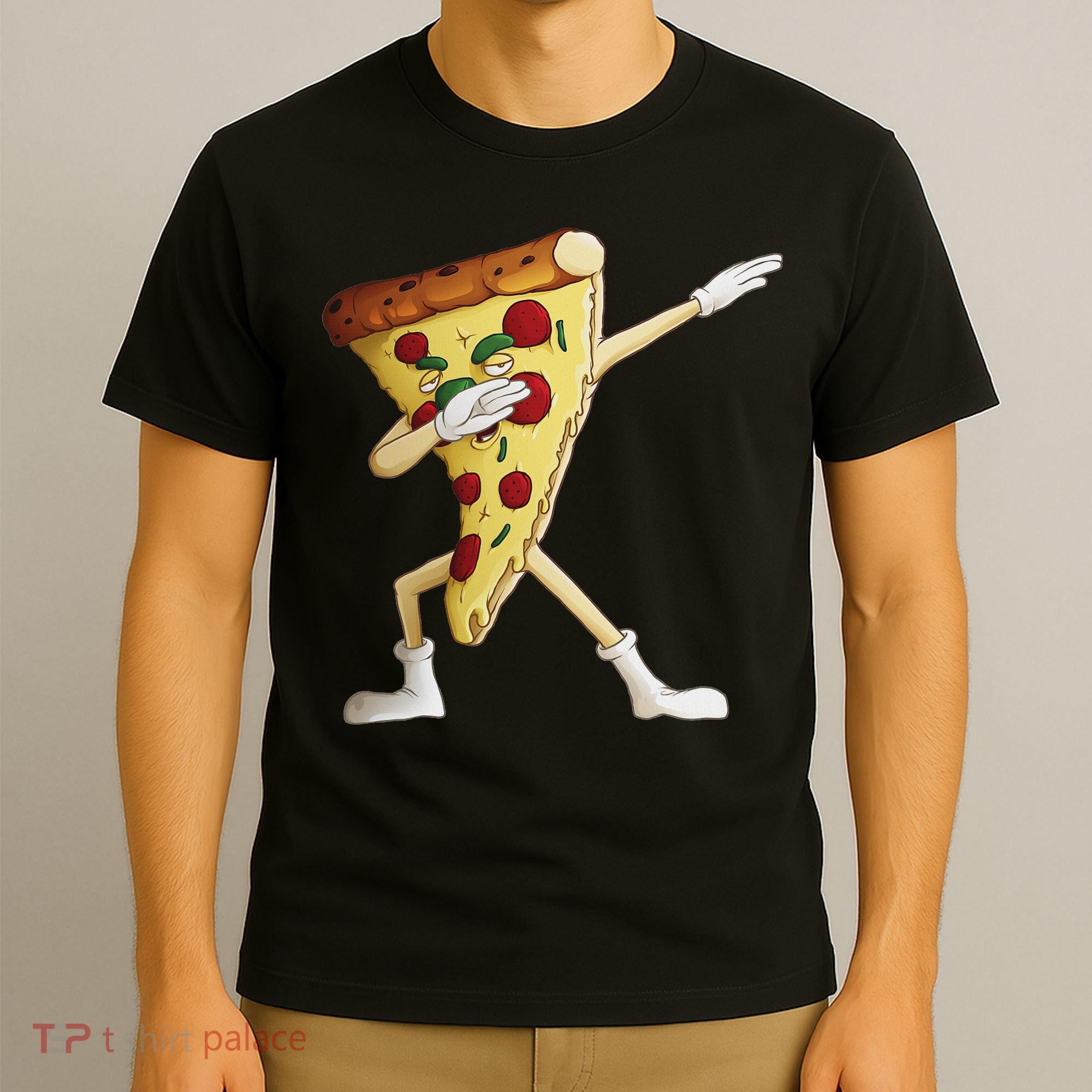 Cool Dabbing Pizza Funny Italian Pie Hip Hop Dancer Gift T-Shirt