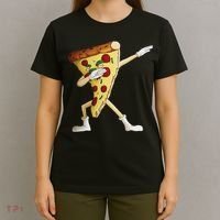 Cool Dabbing Pizza Funny Italian Pie Hip Hop Dancer Gift T-Shirt thumb 4