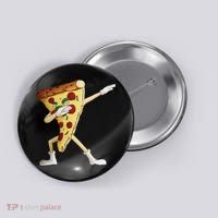 Cool Dabbing Pizza Funny Italian Pie Hip Hop Dancer Gift Button thumb 0