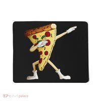 Cool Dabbing Pizza Funny Italian Pie Hip Hop Dancer Gift Mousepad thumb 0