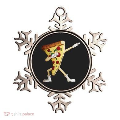 Cool Dabbing Pizza Funny Italian Pie Hip Hop Dancer Gift Ornament