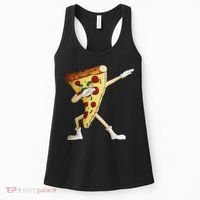 Cool Dabbing Pizza Funny Italian Pie Hip Hop Dancer Gift Women's Tank Top thumb 0