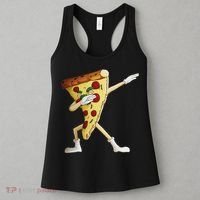 Cool Dabbing Pizza Funny Italian Pie Hip Hop Dancer Gift Women's Tank Top thumb 3