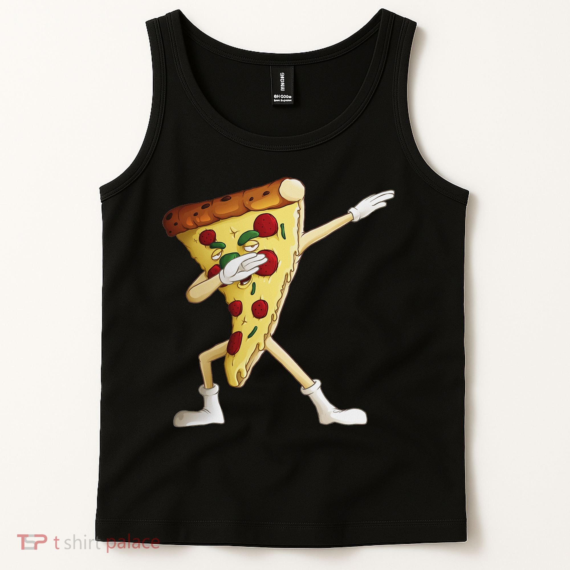 Cool Dabbing Pizza Funny Italian Pie Hip Hop Dancer Gift Tank Top