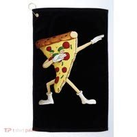Cool Dabbing Pizza Funny Italian Pie Hip Hop Dancer Gift Golf Towel thumb 0
