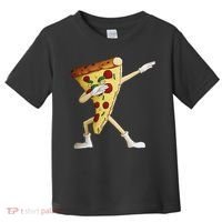Cool Dabbing Pizza Funny Italian Pie Hip Hop Dancer Gift Toddler T-Shirt thumb 0
