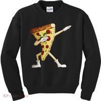 Cool Dabbing Pizza Funny Italian Pie Hip Hop Dancer Gift Kids Sweatshirt thumb 0