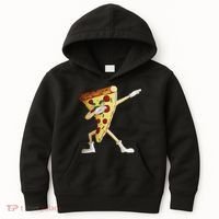 Cool Dabbing Pizza Funny Italian Pie Hip Hop Dancer Gift Kids Hoodie thumb 0