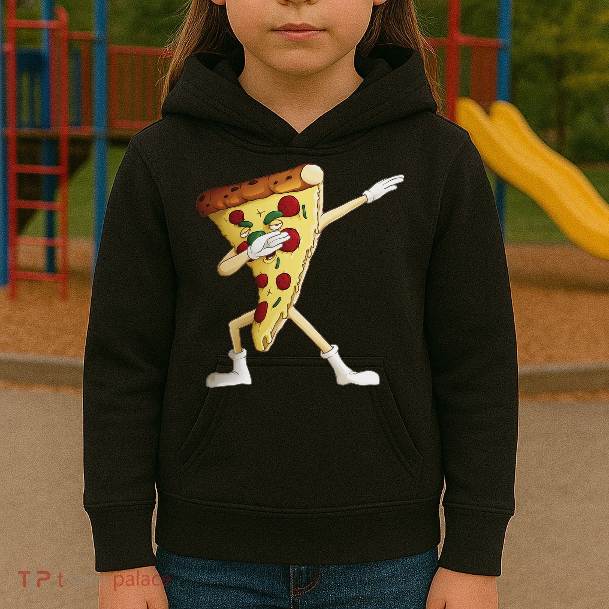 Cool Dabbing Pizza Funny Italian Pie Hip Hop Dancer Gift Kids Hoodie