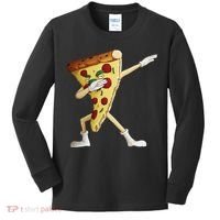 Cool Dabbing Pizza Funny Italian Pie Hip Hop Dancer Gift Kids Long Sleeve Shirt thumb 0