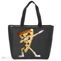Cool Dabbing Pizza Funny Italian Pie Hip Hop Dancer Gift Tote Bag thumb 0
