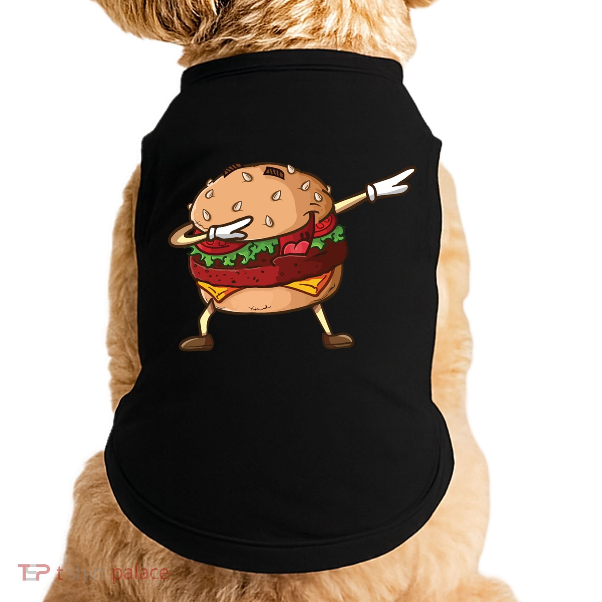 Cheeseburger Dab Pose Dabbing Dance National Burger Day Pun Funny Gift Doggie Tank