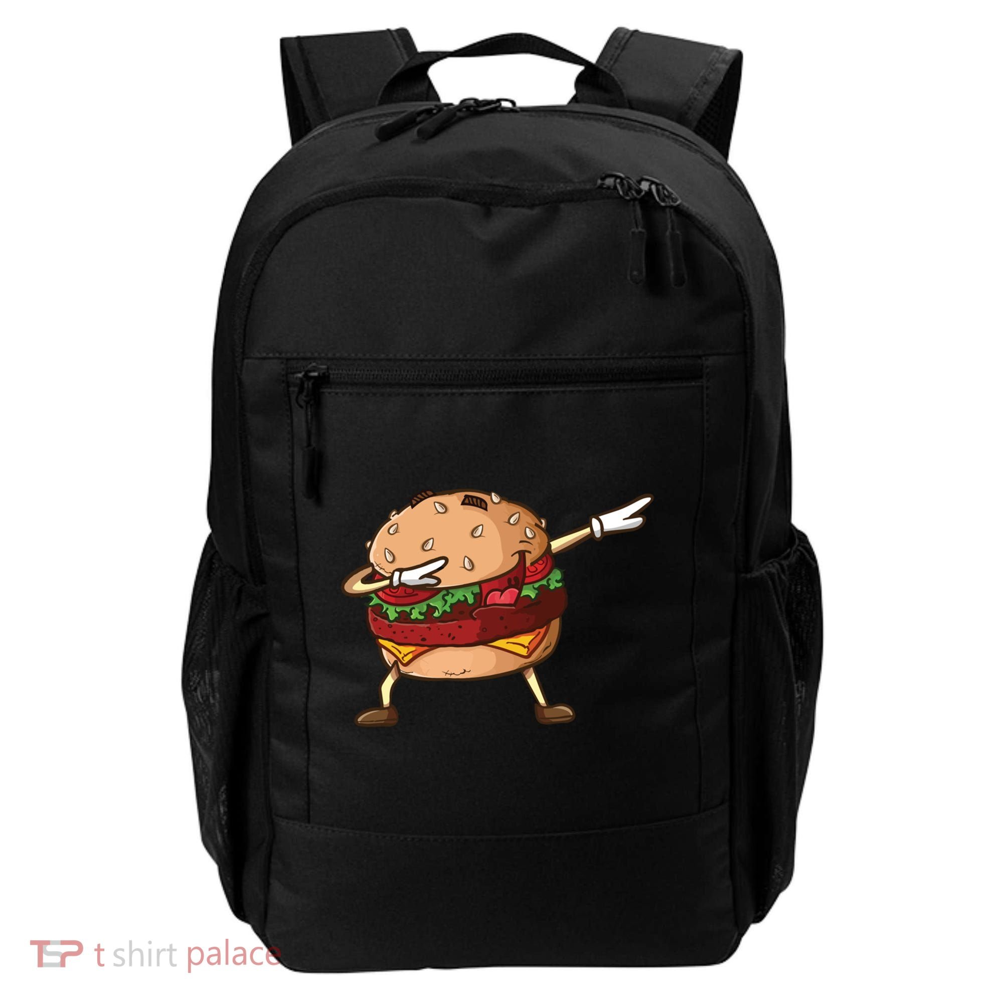 Cheeseburger Dab Pose Dabbing Dance National Burger Day Pun Funny Gift Backpack